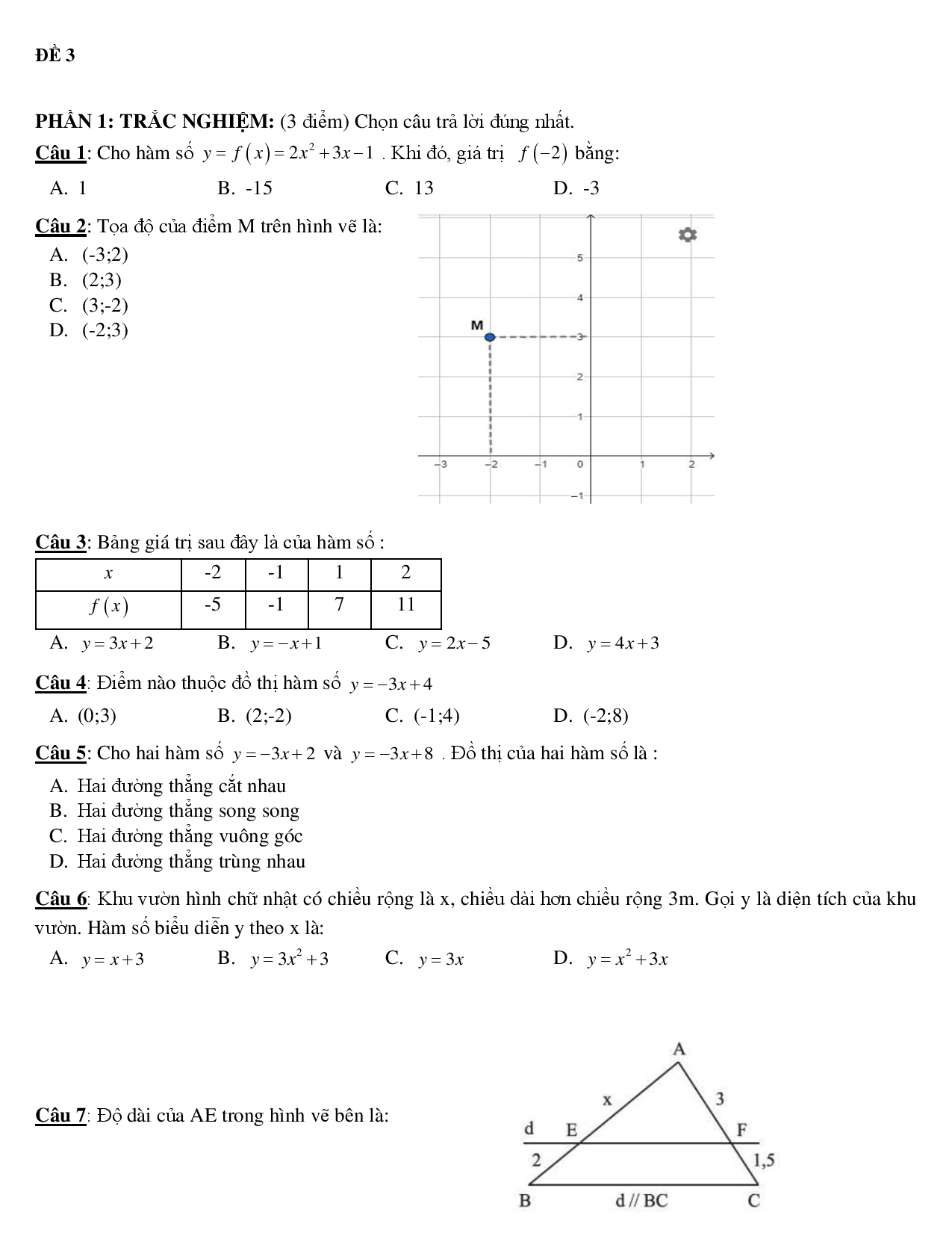 K8 - Toán - Đề cương GK2 số 2